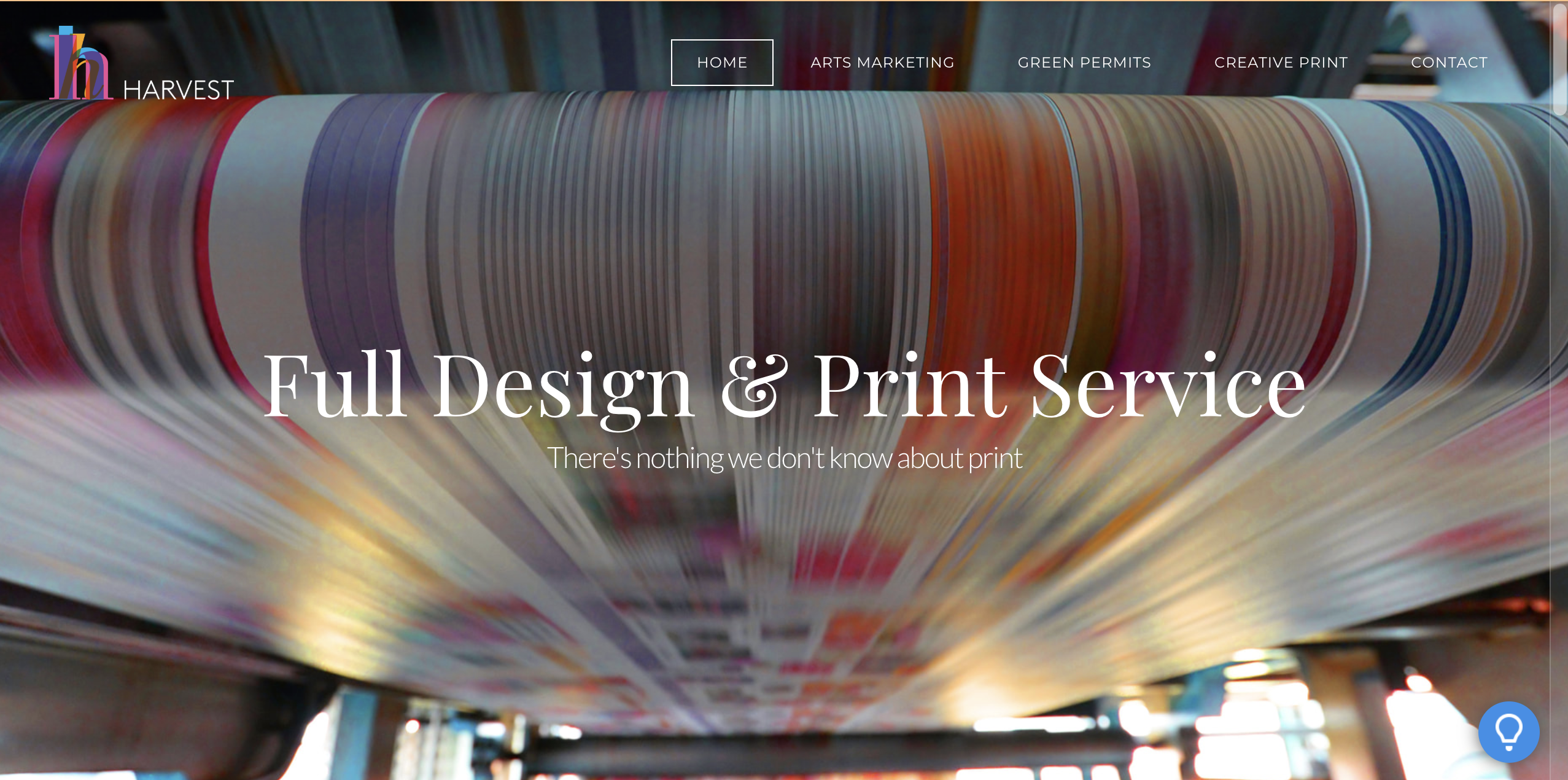 The old Weebly site: a generic template that didn't communicate what Harvest did or demonstrate the quality of the work.