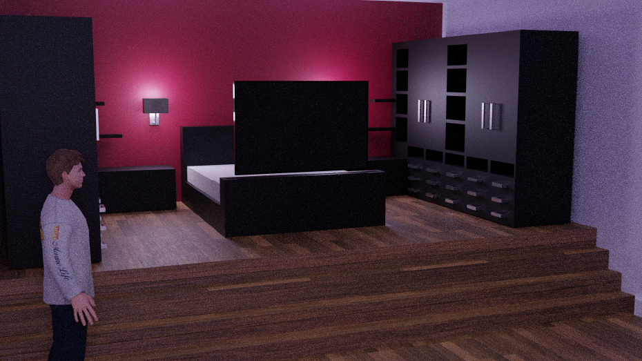 Interactive 3D Bedroom Environment